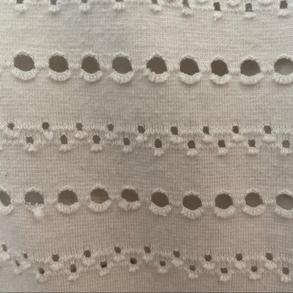 PL Movement Women's Petite Large White Eyelet Tank Top‎ - Picture 4 of 8